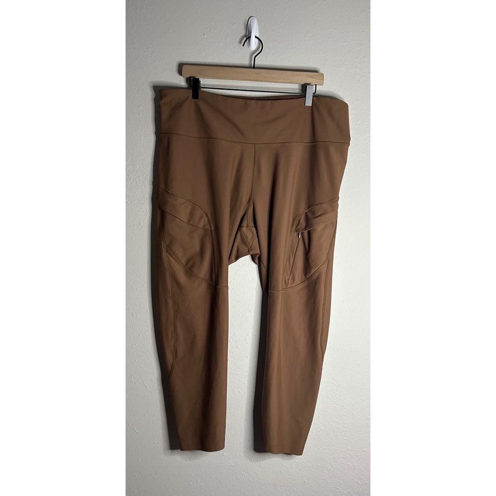 Old Navy Active High-Rise PowerSoft 7/8 Cargo Leggings in Brown Size 3X